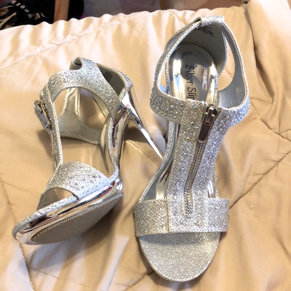 Silver Slipper Brand High Heels